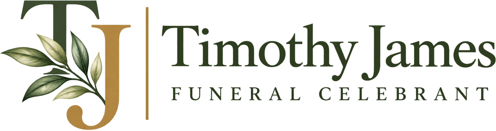 Timothy James, funeral celebrant, logo